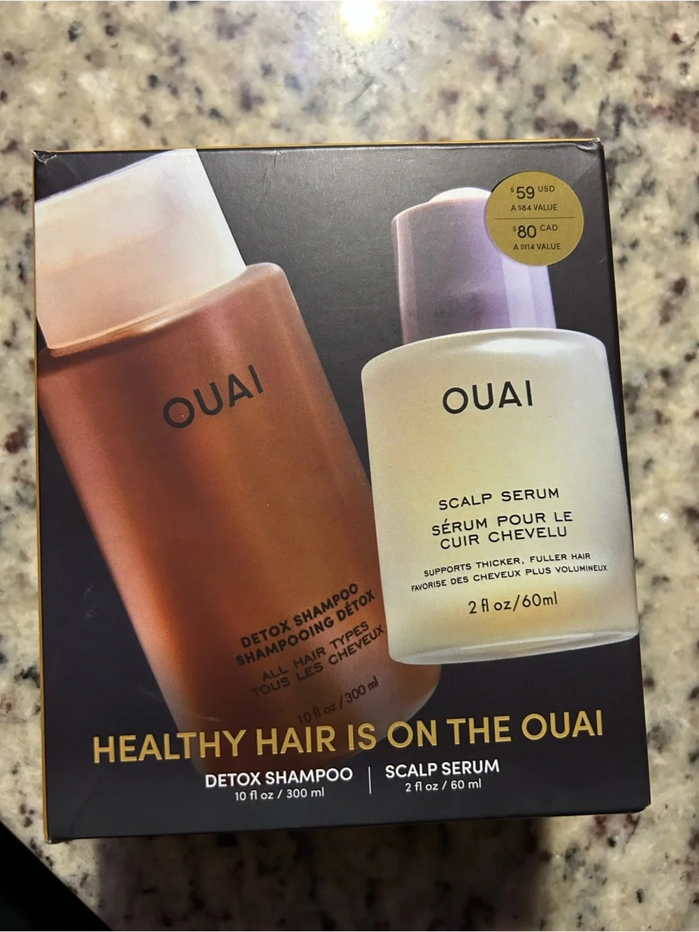OUAI Detox Shampoo & Scalp Serum Set